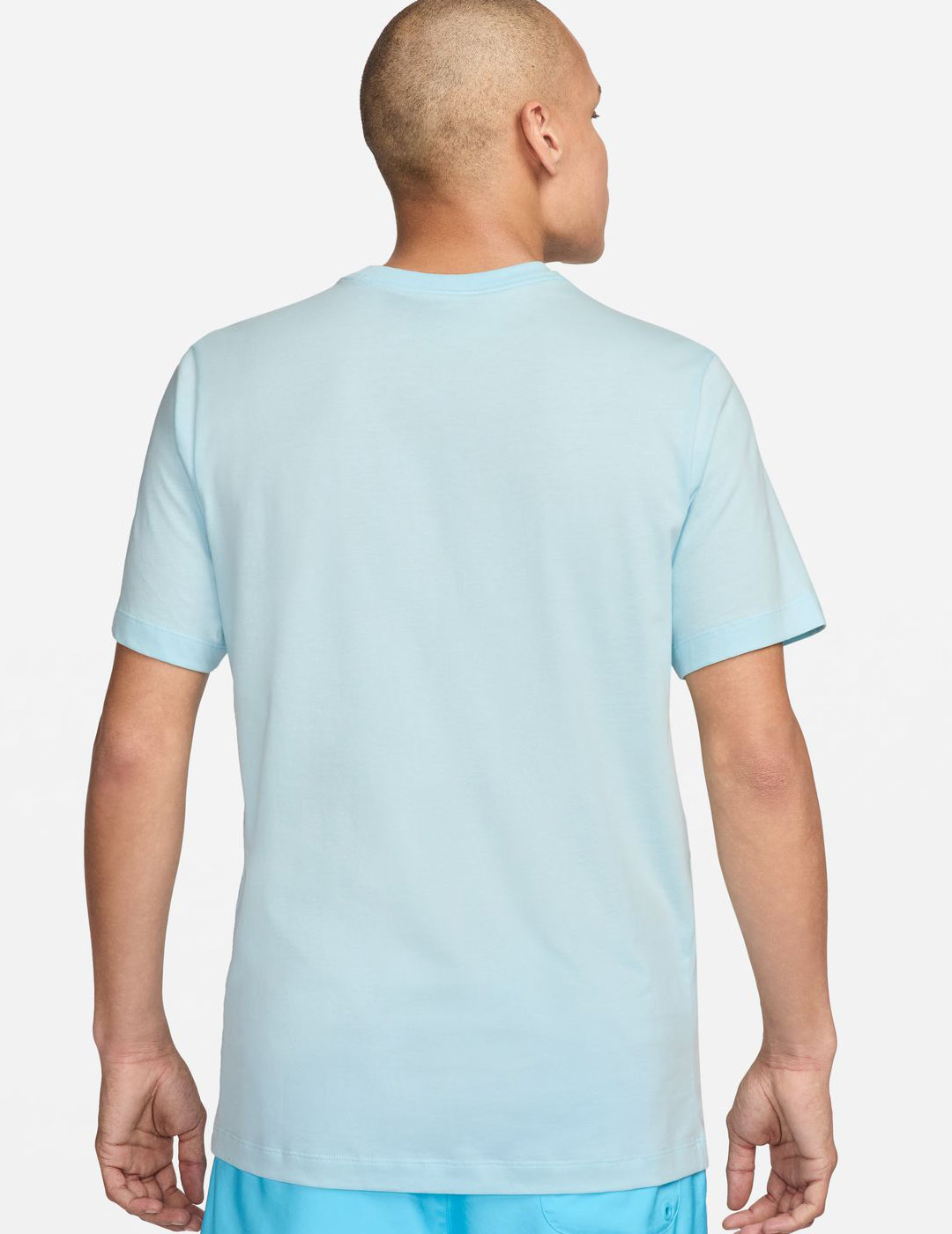 camiseta hombre nike, manga corta, azul